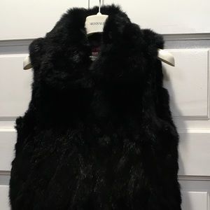Surell Kids Rabbit Fur Vest S